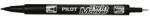 Pilot Алкохолен маркер, 0, 8/2 мм, с два края, PILOT "Twin", черен SCA-TM-B-BG (SCA-TM-B-BG)