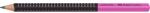 Faber-Castell Grip Jumbo триъгълен двуцветен черен/розов графитен молив HB FC511911 (FC511911)
