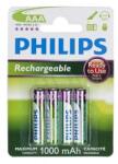 Philips R03B4RTU10/10 БАТЕРИЯ ЗА ВЪЗСТАНОВЯВАНЕ AAA 1000 mAh 4-BLISTER (ГОТОВА ЗА ИЗПОЛЗВАНЕ) (R03B4RTU10/10)