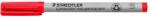 STAEDTLER Безалкохолен маркер, OHP, 0, 4 mm, STAEDTLER "Lumocolor 311 S", червен 311-2 (311-2)
