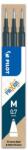 Pilot Ролер за химикалки PILOT Frixion Clicker/Ball гума 0, 35 mm мастило синьо 3 бр BLS-FR-7-BB-S3 (BLS-FR-7-BB-S3)
