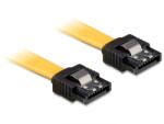 Delock SATA 6 Gb/s прав/изправен кабел, метален, 10 cm (DL82797)
