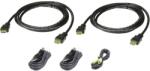 ATEN 2L-7D02UHX5 USB HDMI Dual Display Secure KVM Cable Kit 1, 8 m Black (2L-7D02UHX5)