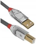 Lindy Кабел USB 2.0 A - B, Cromo Line, 2 м, сив 36642 (36642)