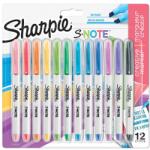 Sharpie S-Note 2: 1 за надписи 12 маркера на водна основа NSH2138233 (NSH2138233)