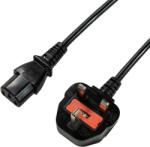 LogiLink Захранващ кабел, BS 1363 (UK) IEC C13, 1, 8 м
