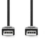Nedis CCGL60000BK20 Кабел USB A мъжки към USB A мъжки, USB2.0, дължина: 2 м (CCGL60000BK20)