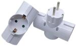 BlackBird Мрежов контакт 250V, Макс: 3500W 3x16A/250V GZB03 Защита от деца, бял BH1619 (BH1619)