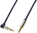 LogiLink Аудиокабел Logilink 3, 5 mm Stereo M/M 90 с обратна посока, 3 м, син