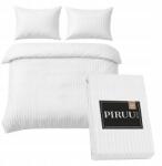 Piruu Home Adamaszek Ágyneműhuzat Fehér 160x200 2x 70/80cm Hotel Mikrofázis (5905261454829)