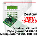 Satel VERSA 10-KLCD - Készlet: VERSA 10 alaplap, VERSA-LCD-GR kezelő, OPU-4 P ház (trafó nélkül) (EC-07625)