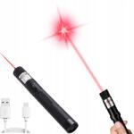  Lézermutató Lézer Piros Usb Erős Pointer Nagy Hatótávolságú Akkumulátor (Qiravoxx0597)