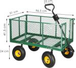 SPRINGOS Kerti kocsi 400kg GA0011 (GA0011)