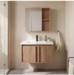 Rea Set mobilier de baie cu lavoar Gama T25023 HHL 60CM maro (REA-M0204)