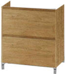 Fluminia Mobilier stativ pentru lavoar, Fluminia, Lizi, riflat, 60 cm, rovere naturale (LIZI-60 MOB ROVERE) - sanoterm