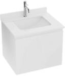 Spectrum Mobilier cu lavoar sub blat, Spectrum, Asturias 60, riflat, alb (33593)