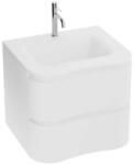 Spectrum Set mobilier si lavoar, Spectrum, Oviedo 60, design ondulat, alb (39991)