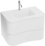 Spectrum Set mobilier si lavoar, Spectrum, Oviedo 80, design ondulat, alb (40003)