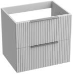 Spectrum Mobilier pentru lavoar pe blat Spectrum, Omaha, finisaj riflat, 60 cm, alb (34590) - sanoterm