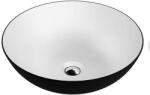 Spectrum Lavoar pe blat Spectrum, Moana Black, rotund, negru mat (34293) - sanoterm