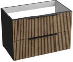 Spectrum Mobilier pentru lavoar Spectrum, Omaha 80, riflat, wood black (34071)