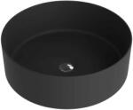 Spectrum Lavoar pe blat Spectrum, Rosina Black, rotund, negru mat (06039) - sanoterm
