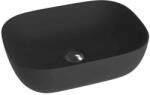 Spectrum Lavoar pe blat Spectrum, Gineta Black, dreptunghiular rotunjit, negru mat (04660) - sanoterm