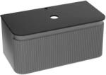 Spectrum Mobilier pentru lavoar, Spectrum, Milena 100, riflat, gri mat (39809)