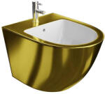 SPECTRUM Bideu suspendat Spectrum, Trendi Gold White, cu fixare ascunsa, 36.5 x 49 cm, auriu-alb (25086)