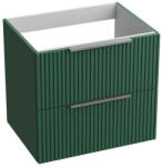 Spectrum Mobilier pentru lavoar pe blat Spectrum, Omaha, finisaj riflat, 60 cm, green mat (34613)