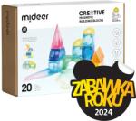 Mideer Mideer, blocuri magnetice 3D, 20 piese Jucarii de constructii magnetice