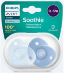 Philips PHILIPS Soothie Suzetă de joacă din silicon pentru băieți - SCF099/21 - 0-6 luni - 2 buc (130CA7)