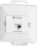 ORNO Priză simplă tel-comp. RJ-45 Cat5 Perlă, RJ45-5CAT/P1, alb (O-OR-OE-7715_W)