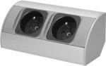 ORNO Priză electrică gri sub dulap 3x230V (O-OR-AE-1303_G)
