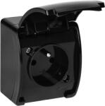 ORNO Priză neagră impermeabilă IP44 pentru exterior (O-OR-OE-7105_B)