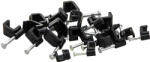 XTREME Cleme pentru cablu 100 buc 6/4 mm negru plat (42-006-)