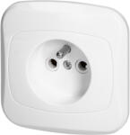 ORNO Priză încastrată simplă 2P+E, 16A, 250V, ATUT, albă (O-PT-16A_BIALY)