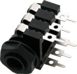  Conector din plastic Jack 6.3 mm mono de montare (0121-)