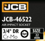 JCB Cap de impact JCB 3/4" 22mm 6-fațetat Cr-Mo CHEIE DE IMBLOCARE (FS-59817) Cheie tubulara