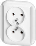 ORNO Priză dublă încastrată 2x2P+E 16A, 250V, TOPAZ, alb (O-PT-6TBBIALY)