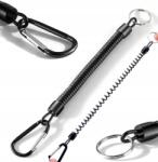 DKM Univerzális Kihúzható Póráz Rugós Karabiner Kulcstartó 120 CM (BRKSCZ)