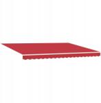 VidaXL Tartalék anyag napellenzőhöz Piros 430 x 345 cm Poliészter (8721158764355)