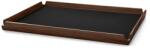 LIND DNA Tavă de servire AIRY CORDUROY 47 x 37 cm, cerneală neagră / maro, piele / lemn, LIND DNA (LIND993277) Tava