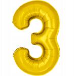 PartyBee Fólia lufi Szám 3 Arany 40cm Születésnapi Szám