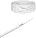 Cabletech Koax kábel RG-59 réz fehér 200m/tekercs (KAB0026F)