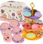 click4TOYS Tea-kávé Szolgáltatás Gyerekeknek Desszert Tálca Patera Csésze Kancsó (9688)