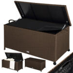 Debau Kerti tároló láda polirattan barna 117x53x60 cm 270 liter kültéri tároló doboz