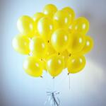 PartyBee Sárga kristály lufi szett 30cm 100 db