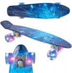 MalPlay Fishboard Gördeszka Gyerekeknek Világító Led Kerekek Drift 56CM Hosszú Galaxy Kozmosz (110911)