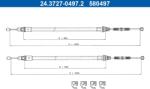 ATE Cablu, frana de parcare ATE 24.3727-0497.2 (24.3727-0497.2)